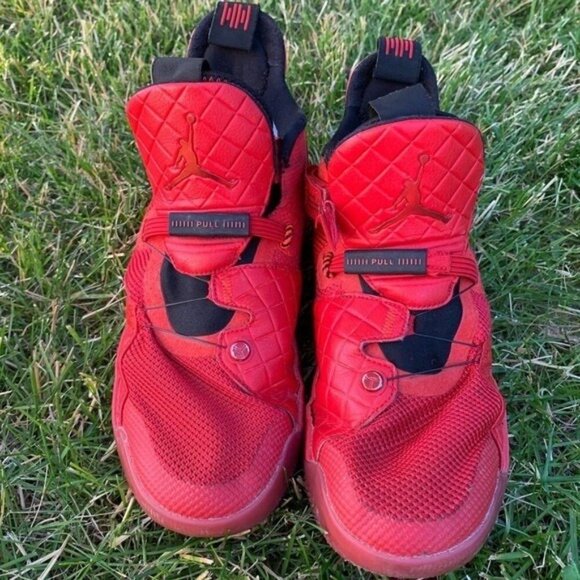 Nike Air‎ Jordan XXXiii Kids Breathable Mesh Rubber Sneakers Red Shoes Size 6.5Y - Picture 2 of 11